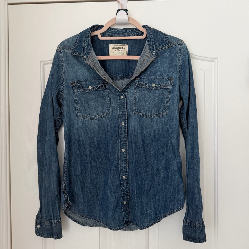 Abercrombie & Fitch Blue Denim Shirt